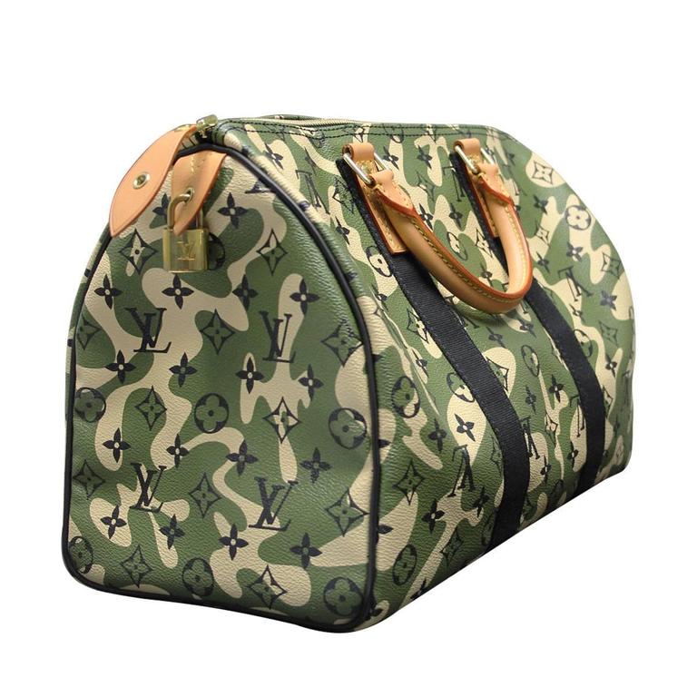 Louis Vuitton Speedy 35 Camouflage Monogramouflage Handbag in Box at 1stDibs