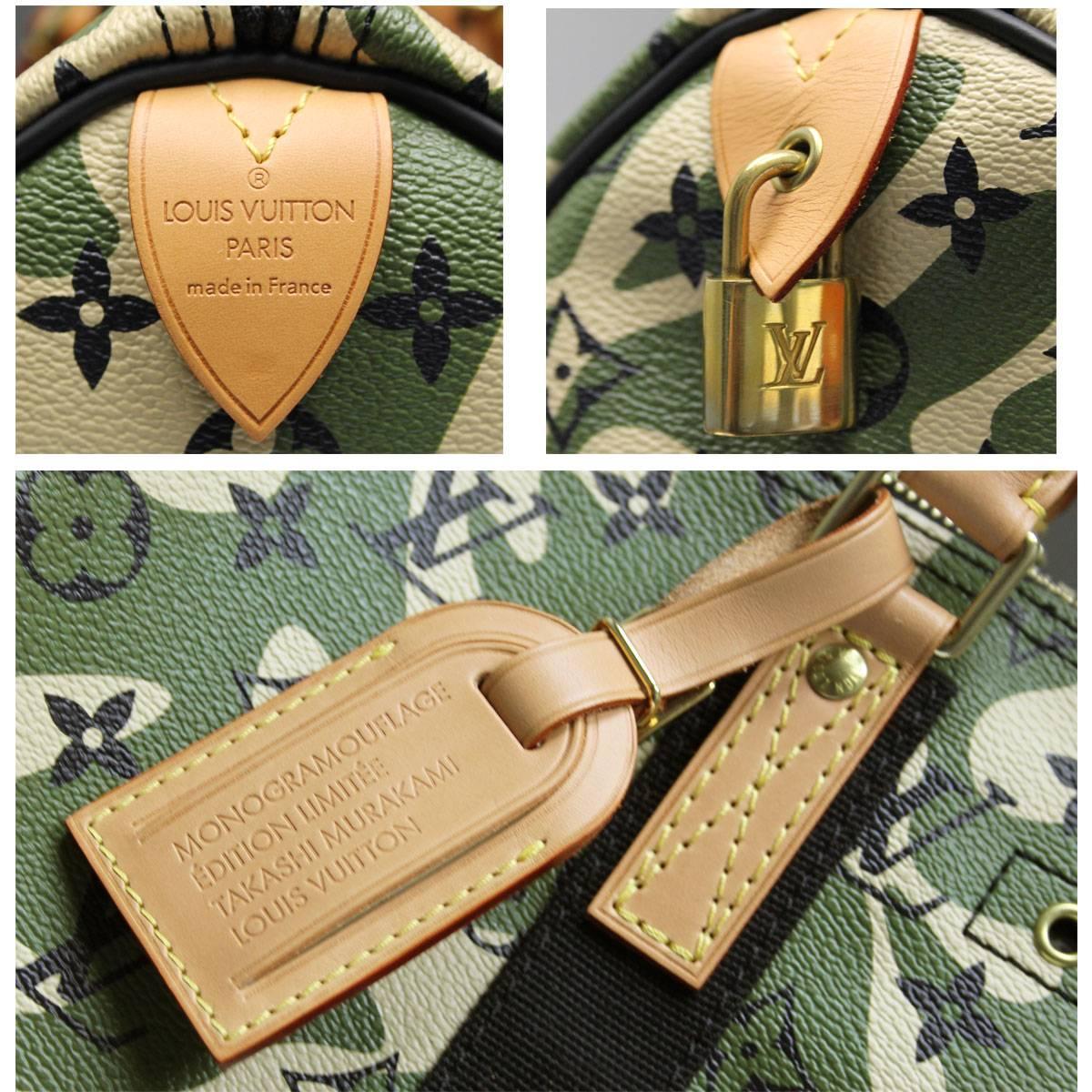 Louis Vuitton Speedy 35 Camouflage Monogramme Sac à main en boîte 1