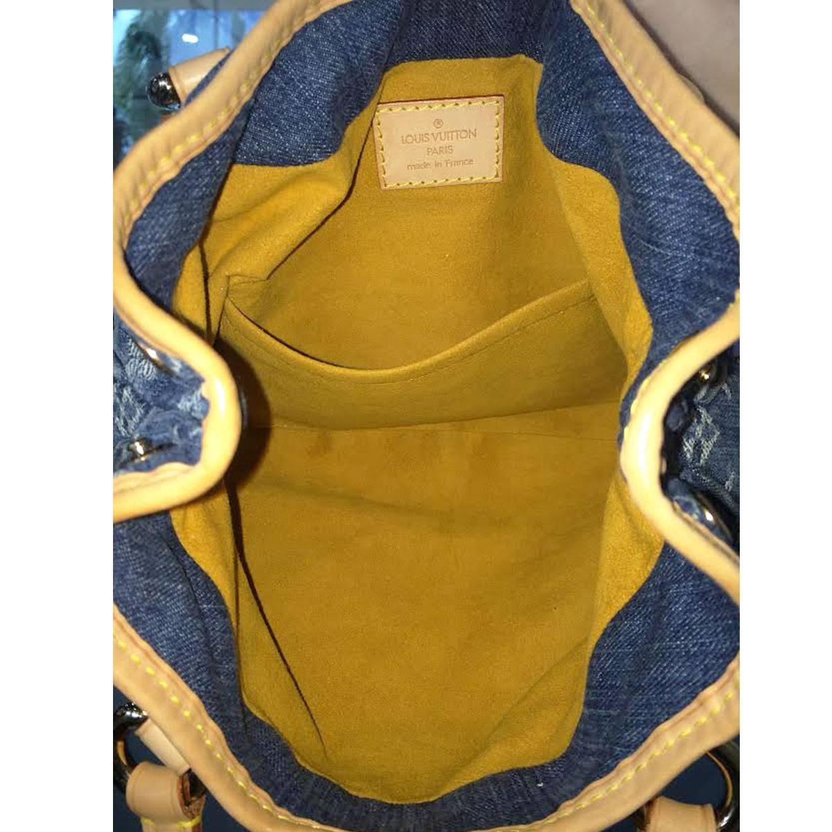 Louis Vuitton Denim Pleaty Monogram Handbag 1