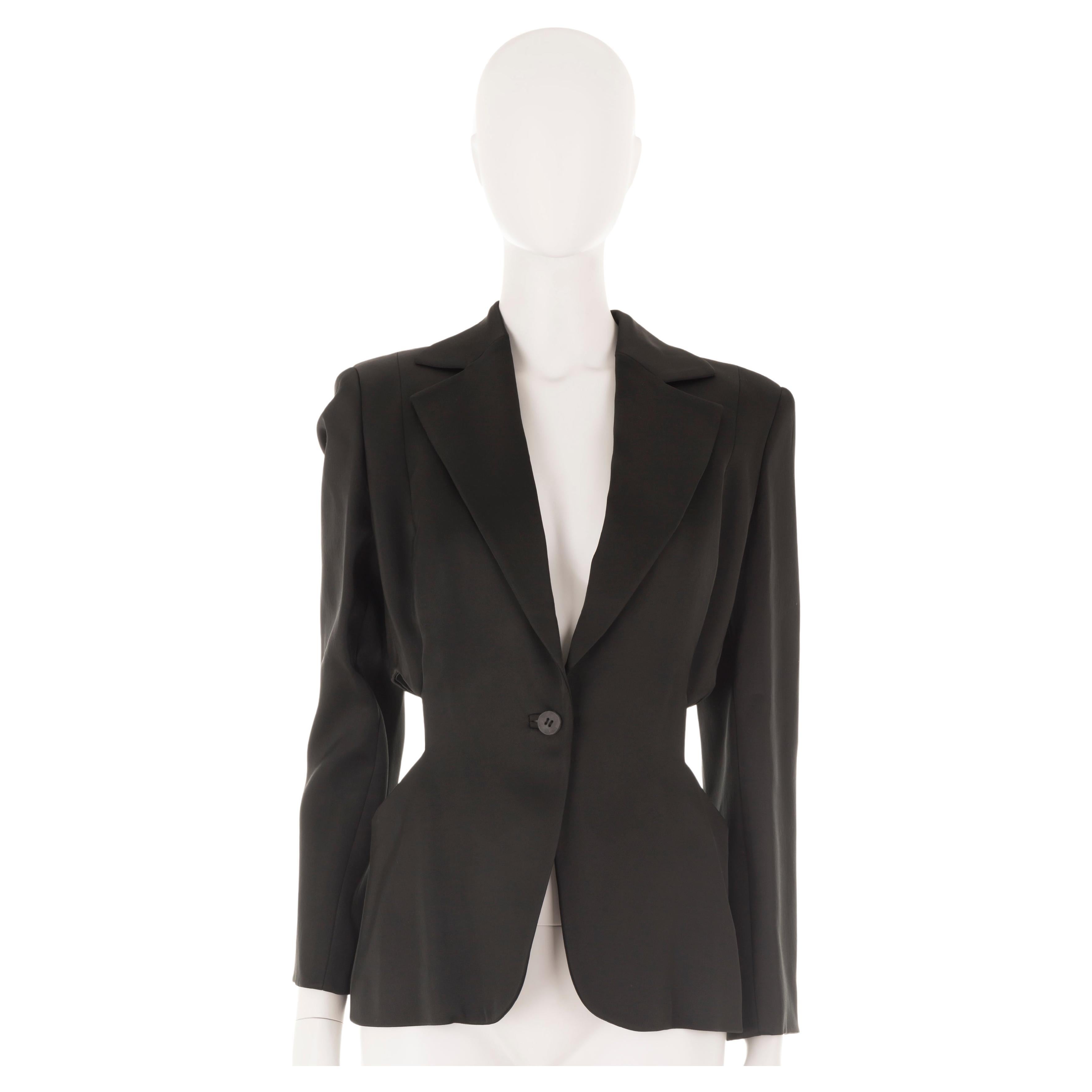 Roberto Cavalli F/W 2003 black cut-out blazer
