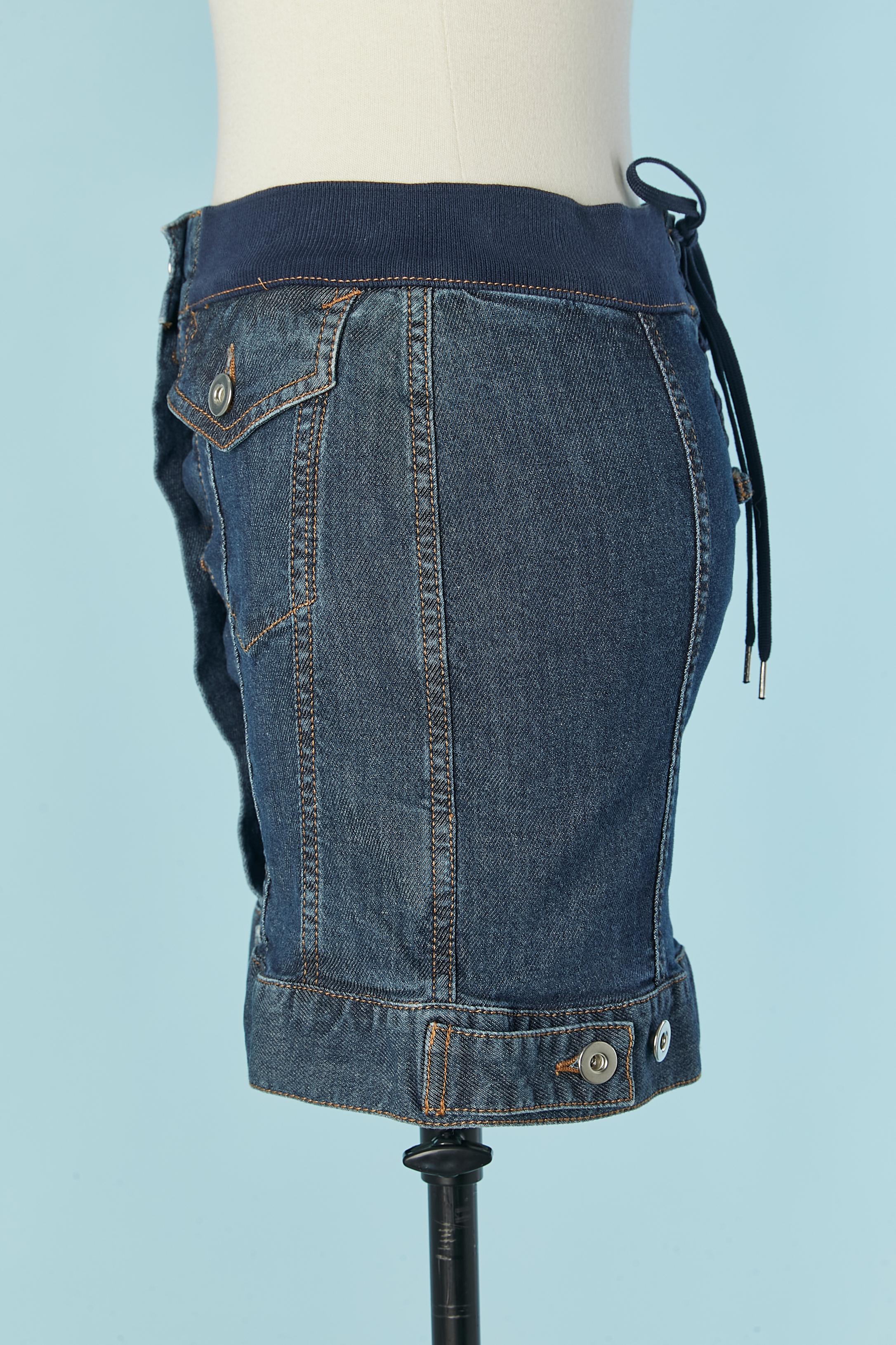 Noir Jupe (ou bustier) en jean à lacets JEAN-PAUL GAULTIER en vente