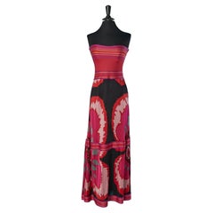 Robe longue à bustier imprimée M MISSONI