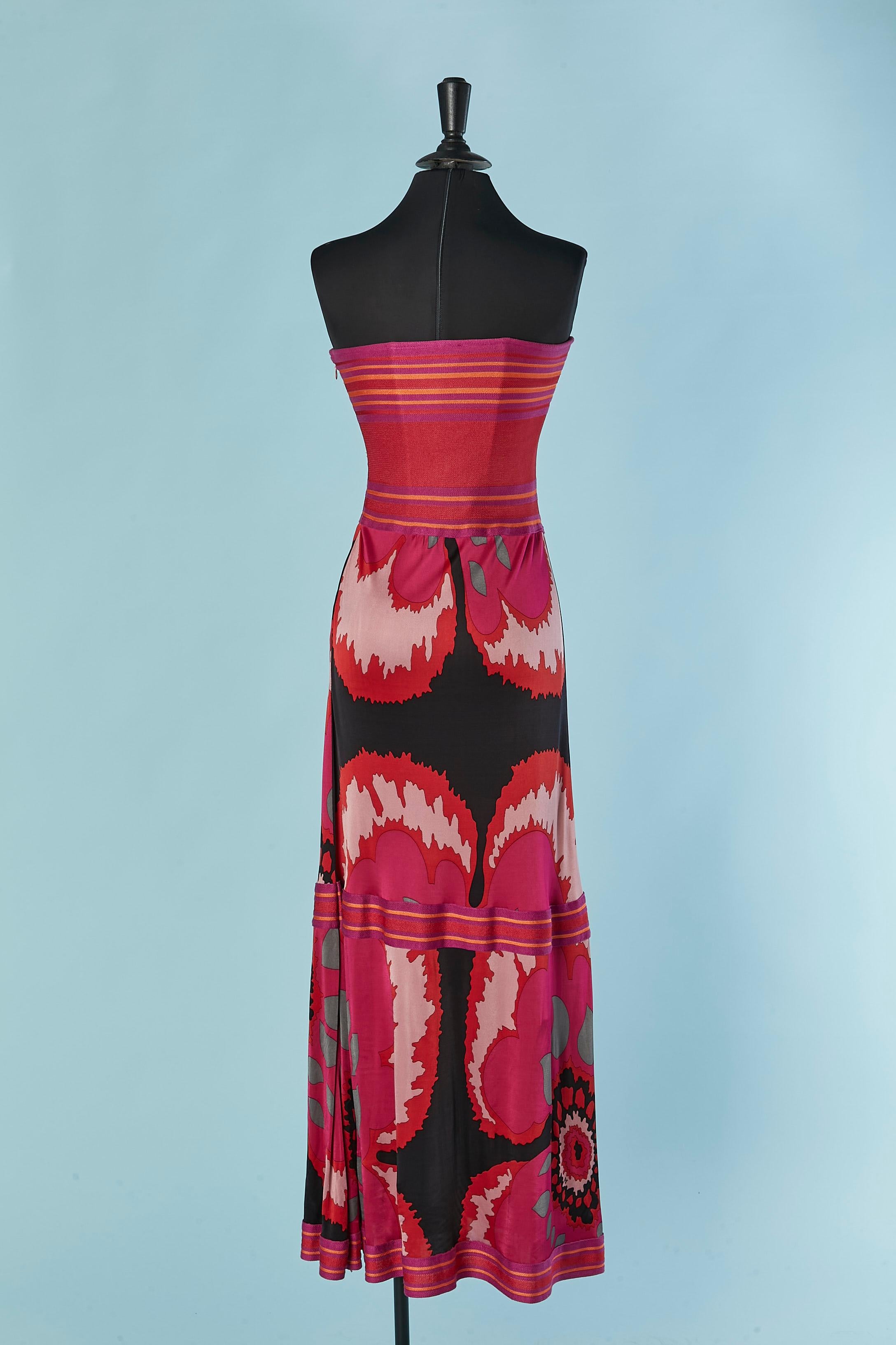 Robe longue à bustier imprimée M MISSONI Pour femmes en vente