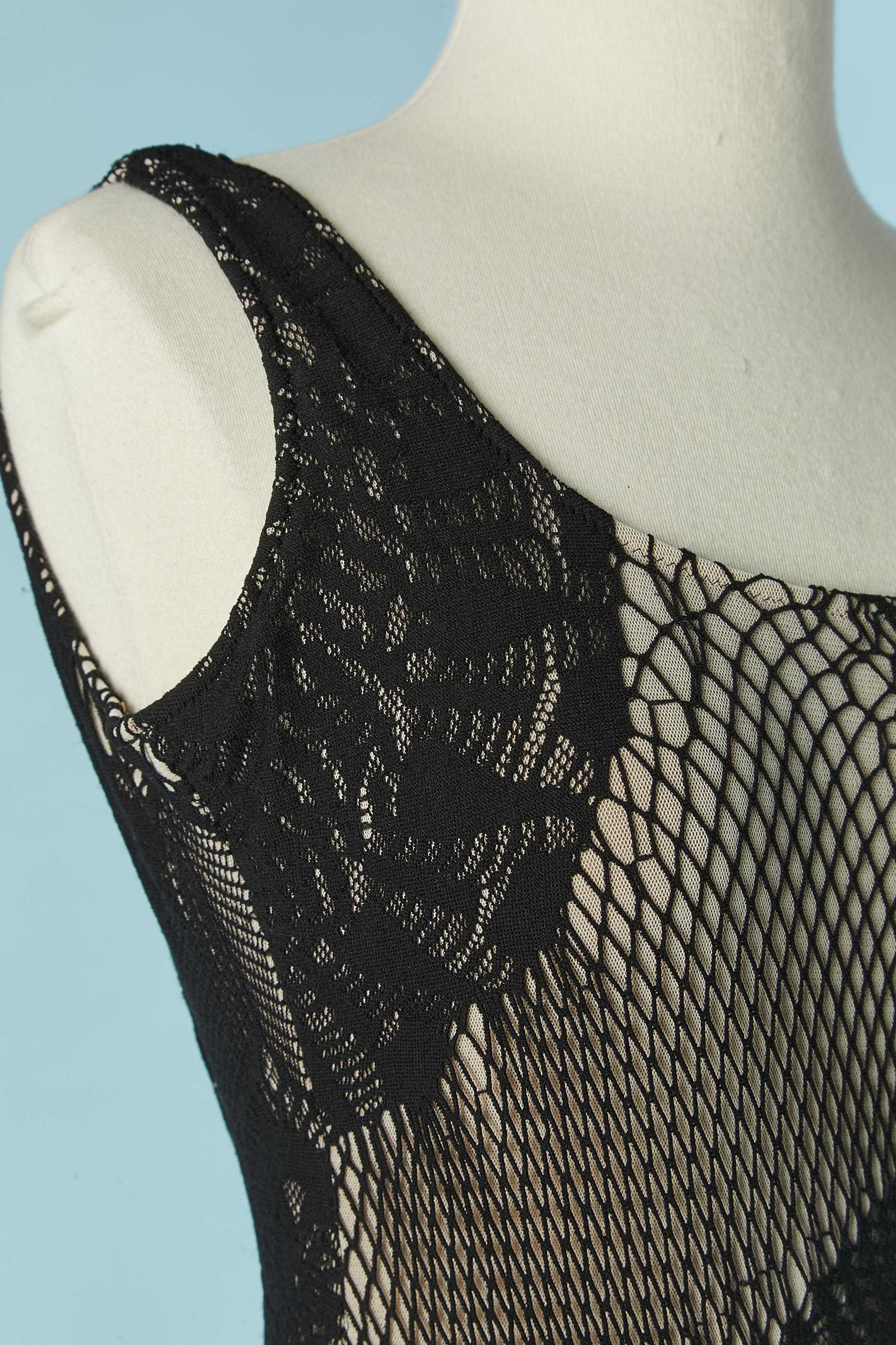 Maillot de bain en dentelle stretch noire JEAN-PAUL GAULTIER SOLEIL Pour femmes en vente