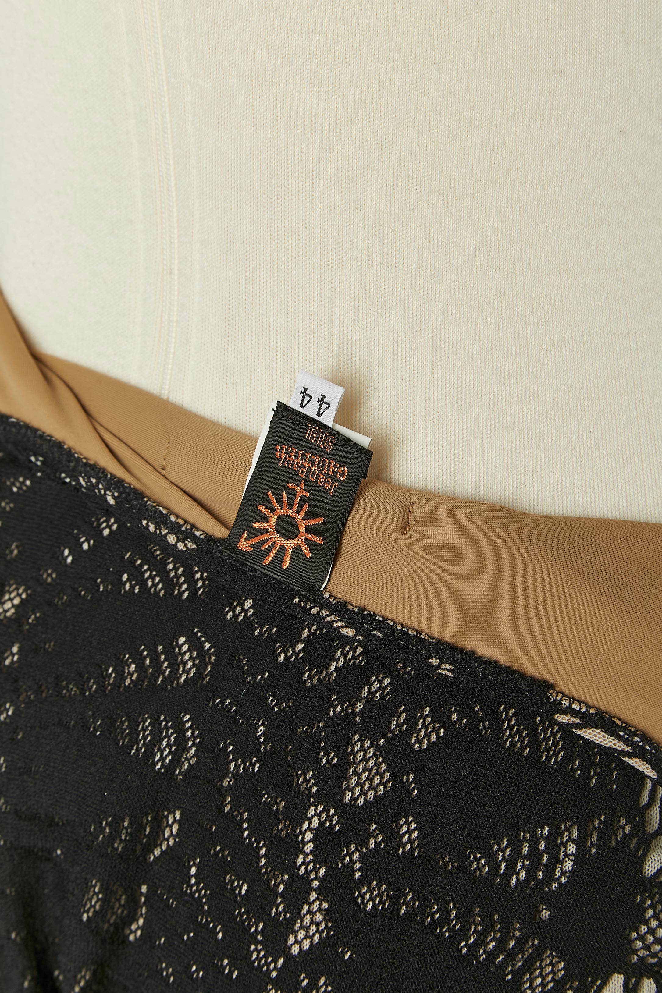 Maillot de bain en dentelle stretch noire JEAN-PAUL GAULTIER SOLEIL en vente 4