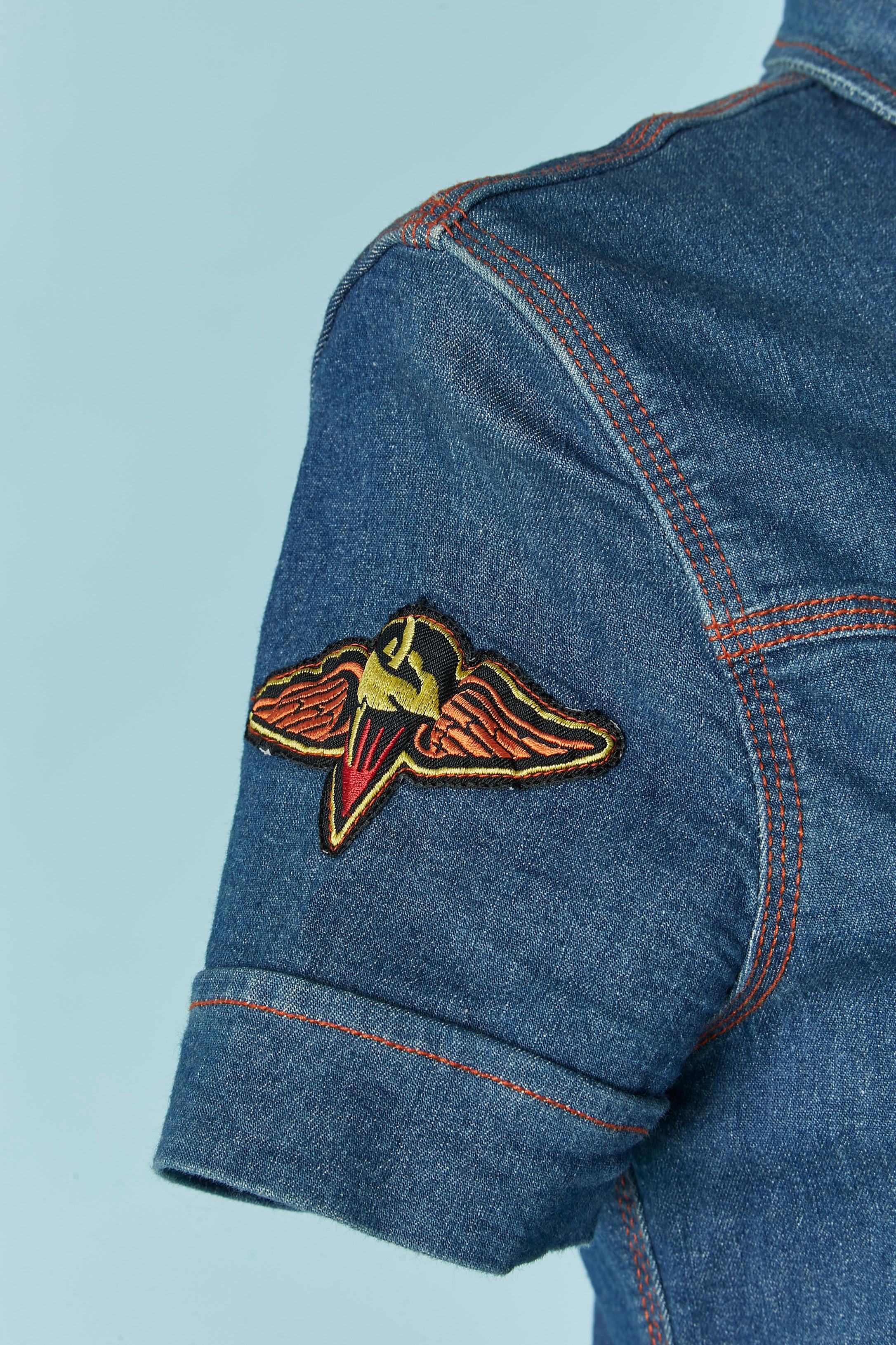 Robe en jean à manches courtes GAULTIER JEANS Pour femmes en vente