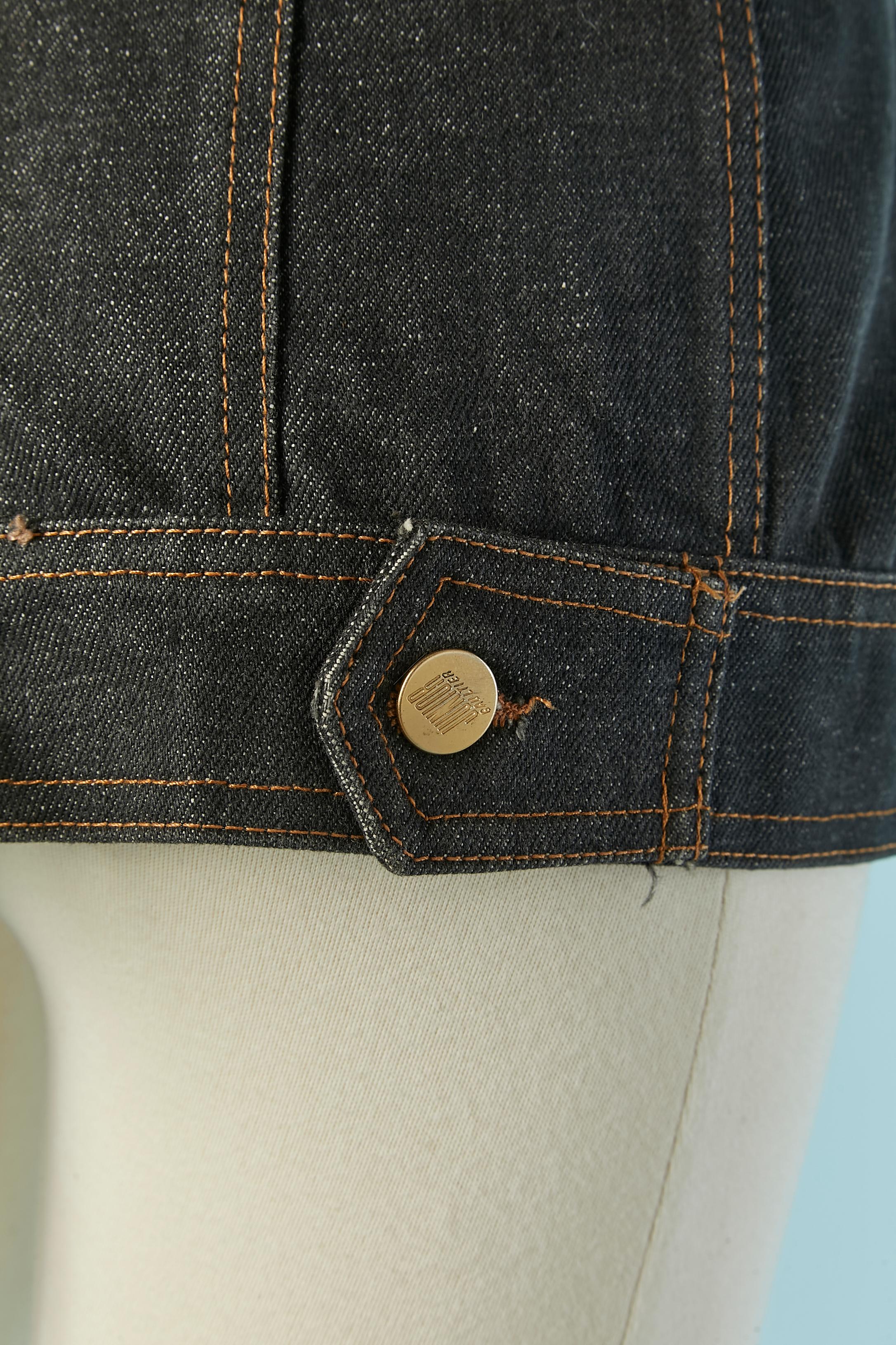 Chaqueta vaquera sin mangas con cordones en la espalda  GAULTIER JUNIOR en venta 4