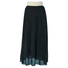 Black long stretch tulle skirt JEAN-PAUL GAULTIER SOLEIL