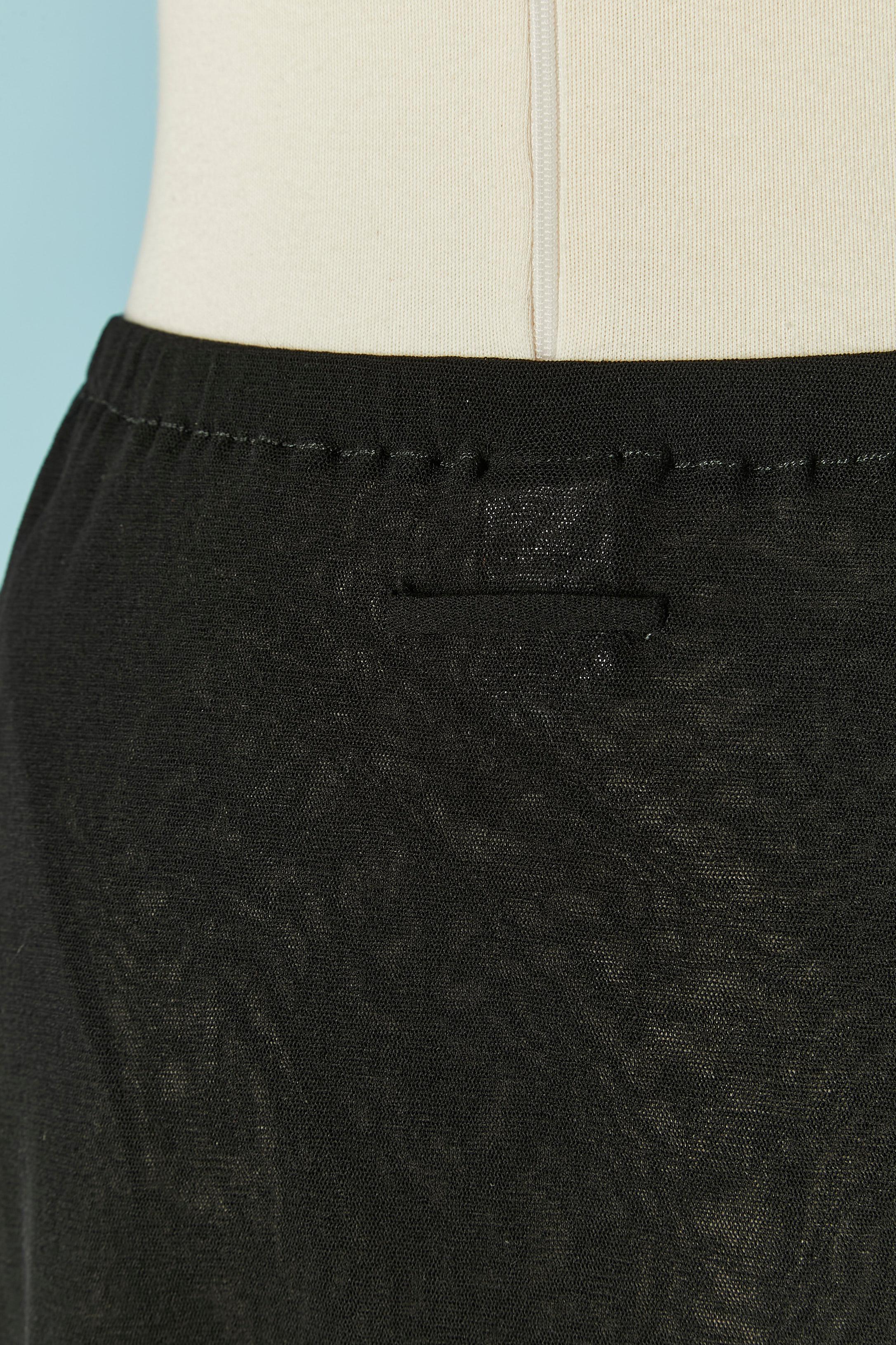 Jupe longue en tulle extensible noir JEAN-PAUL GAULTIER SOLEIL en vente 1