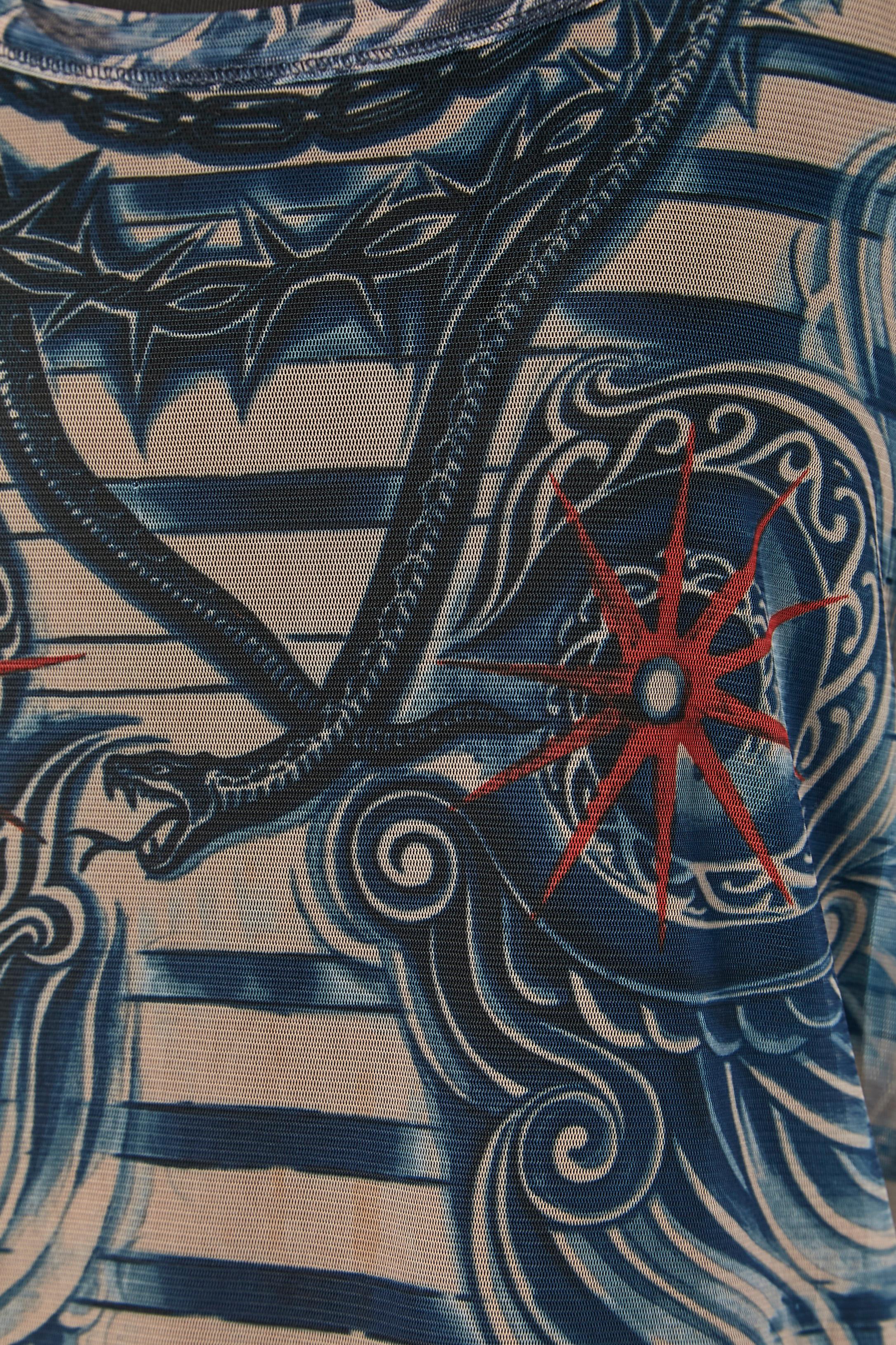 Maglietta a maniche lunghe Tattoo di Jean Paul Gaultier per LINDEX In condizioni ottime in vendita a Saint-Ouen-Sur-Seine, FR