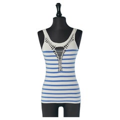 Canotta a righe in cotone JEAN -PAUL GAULTIER Maille