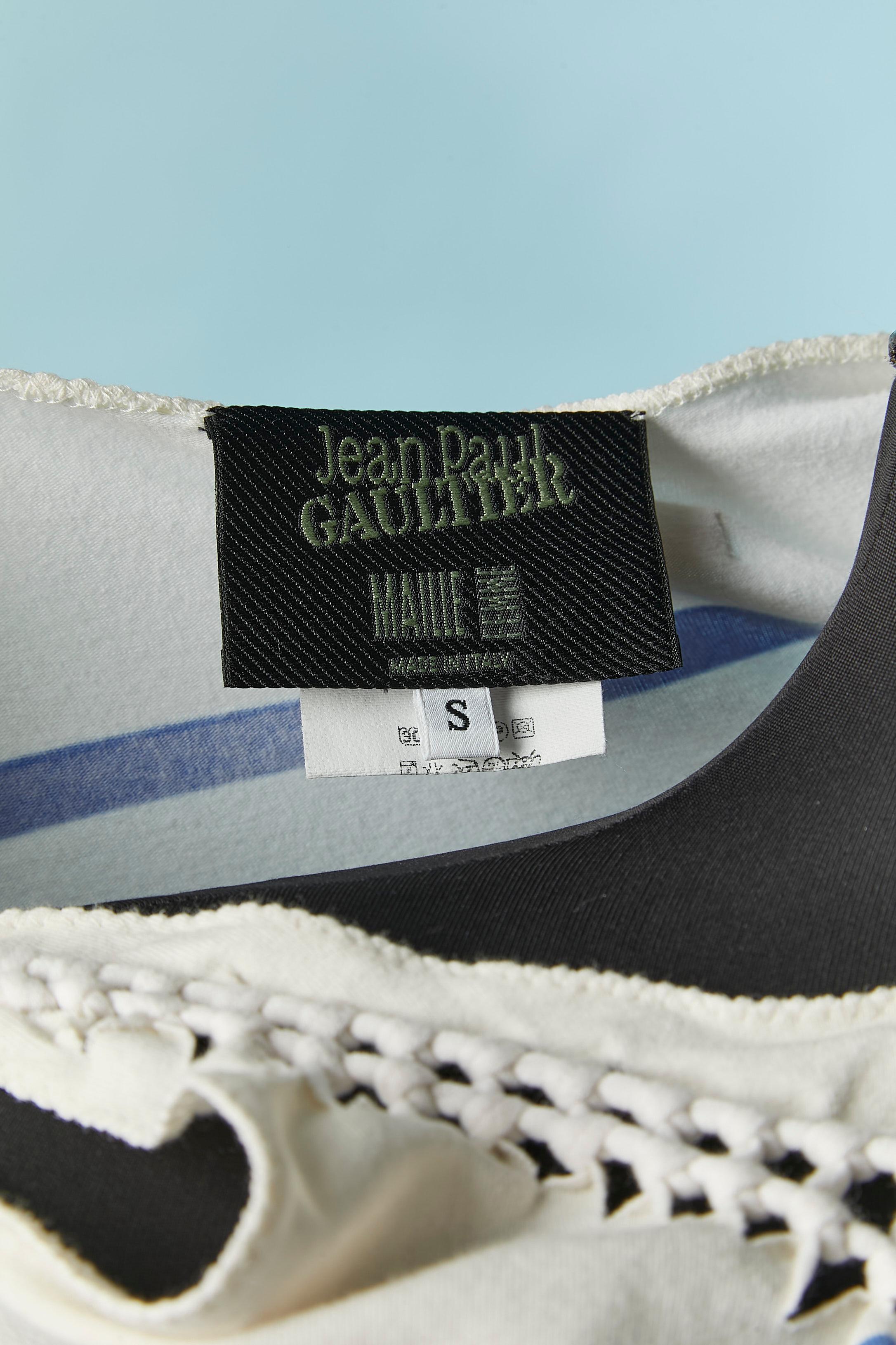 Canotta a righe in cotone JEAN -PAUL GAULTIER Maille in vendita 1