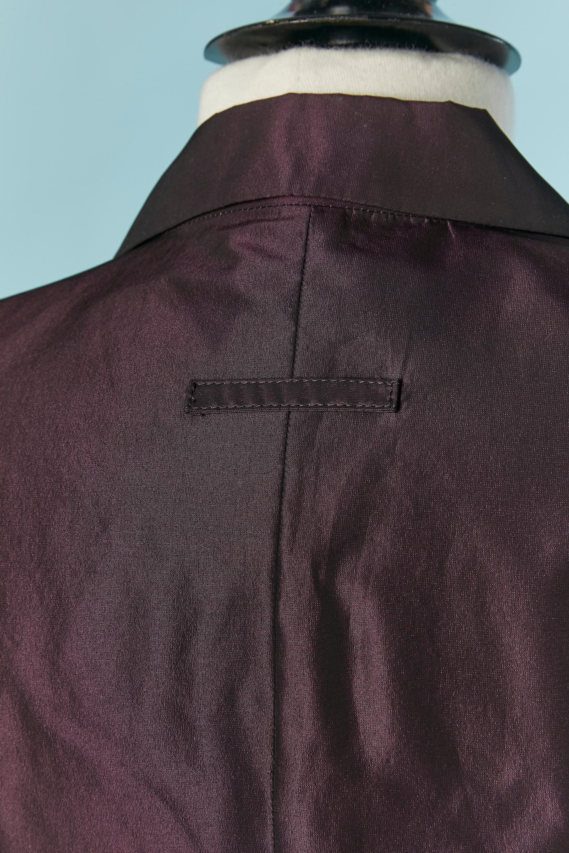 Giacca doppiopetto in taffetas viola Jean Paul Gaultier Classique in vendita 1