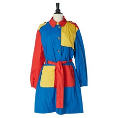 Multicolor nylon trench-coat JC de CASTELBAJAC