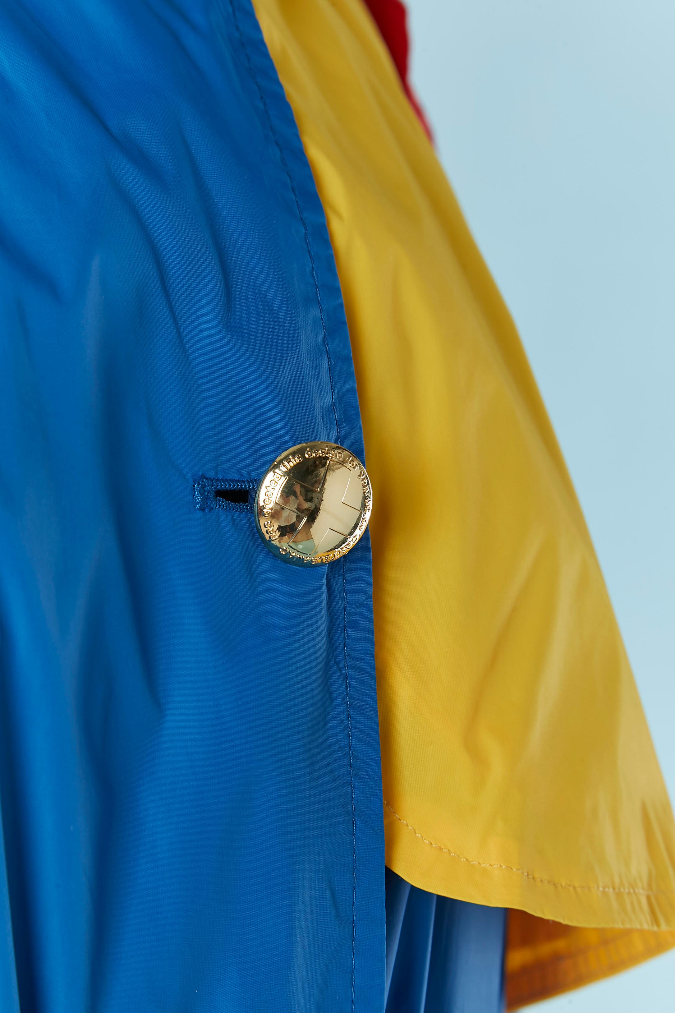 Blu Trench in nylon multicolore JC DE CASTELBAJAC in vendita