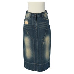 Jupe en jean "Destroy" GIVENCHY