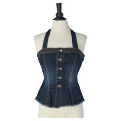 Bustier in denim VERSACE JEANS COUTURE