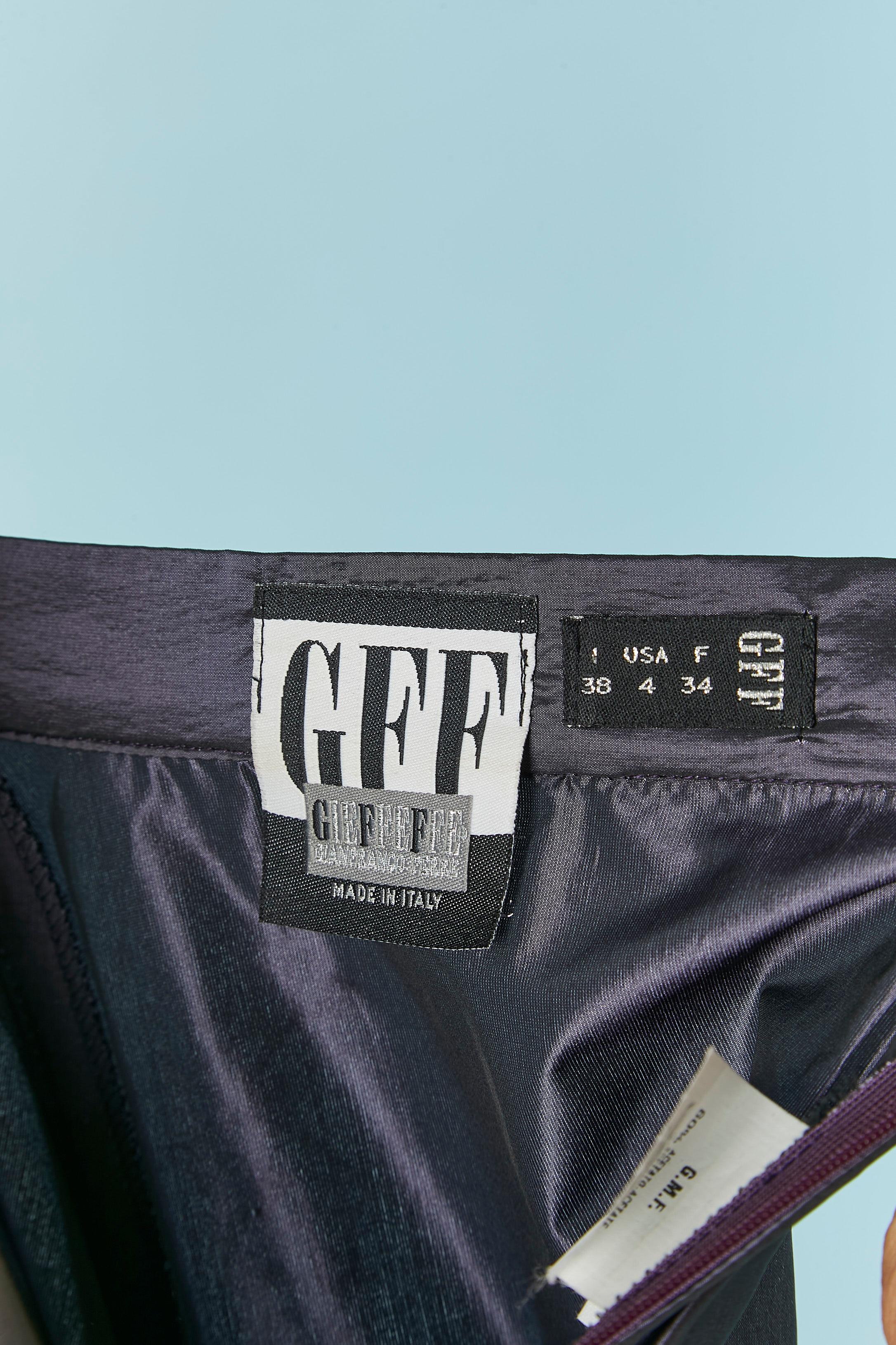 Falda de seda morada con lazo GFF by Gianfranco Ferré en venta 1