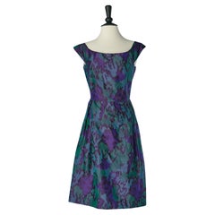"Chiné à la branche" silk printed cocktail dress RED VALENTINO