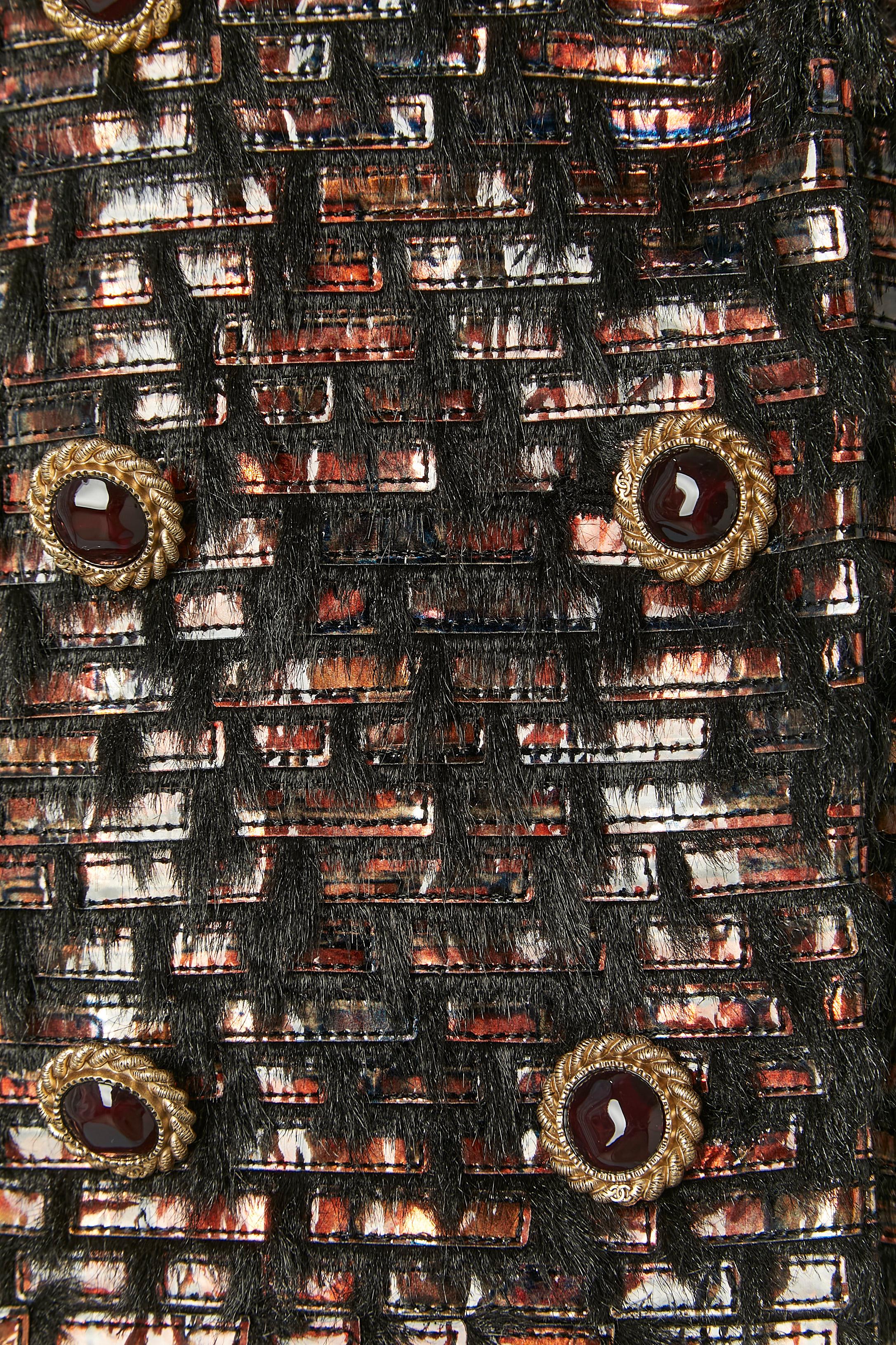 Nero Giacca doppiopetto in tessuto Les Metiers d'Art Paris -Hambourg Chanel in vendita