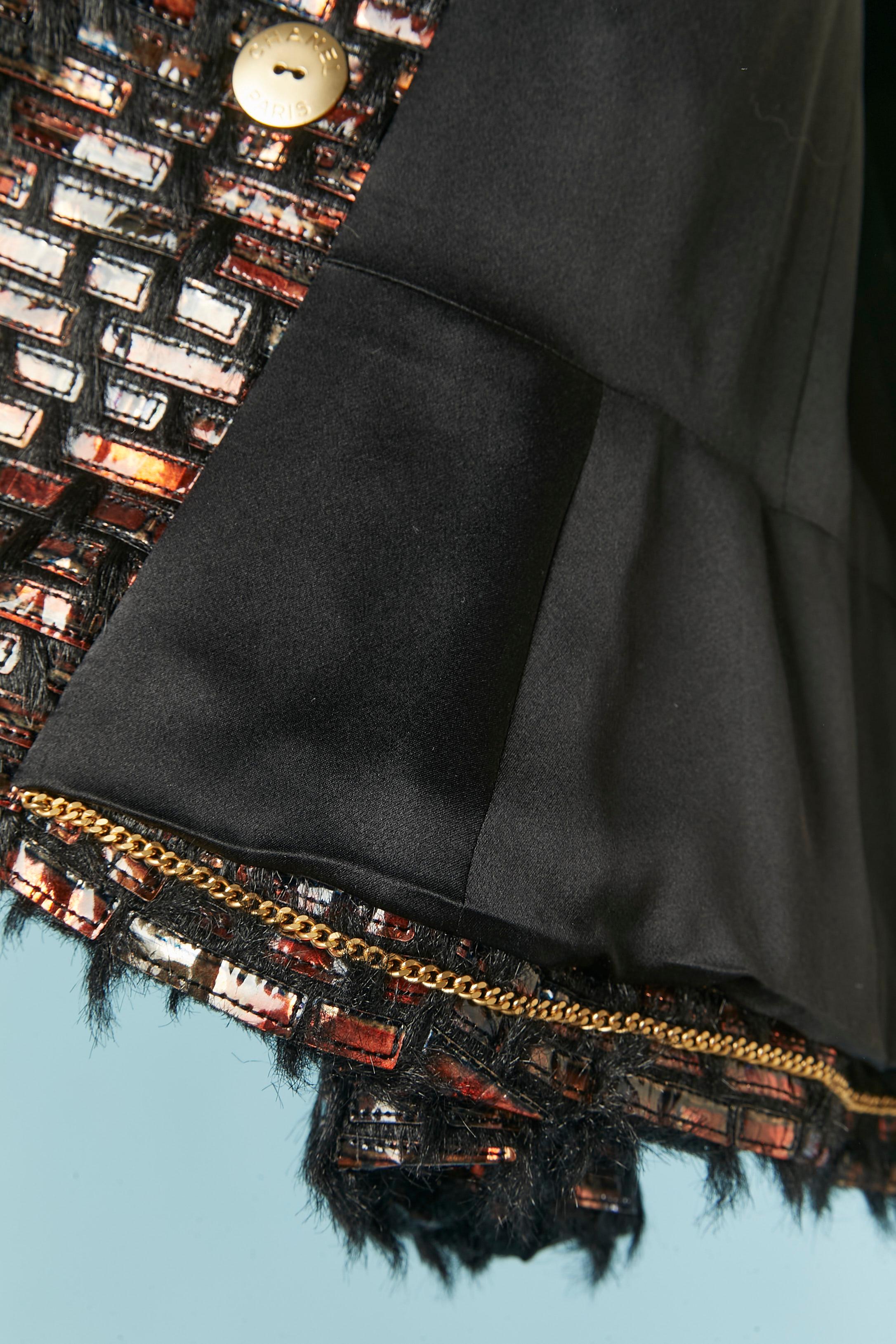 Giacca doppiopetto in tessuto Les Metiers d'Art Paris -Hambourg Chanel in vendita 4