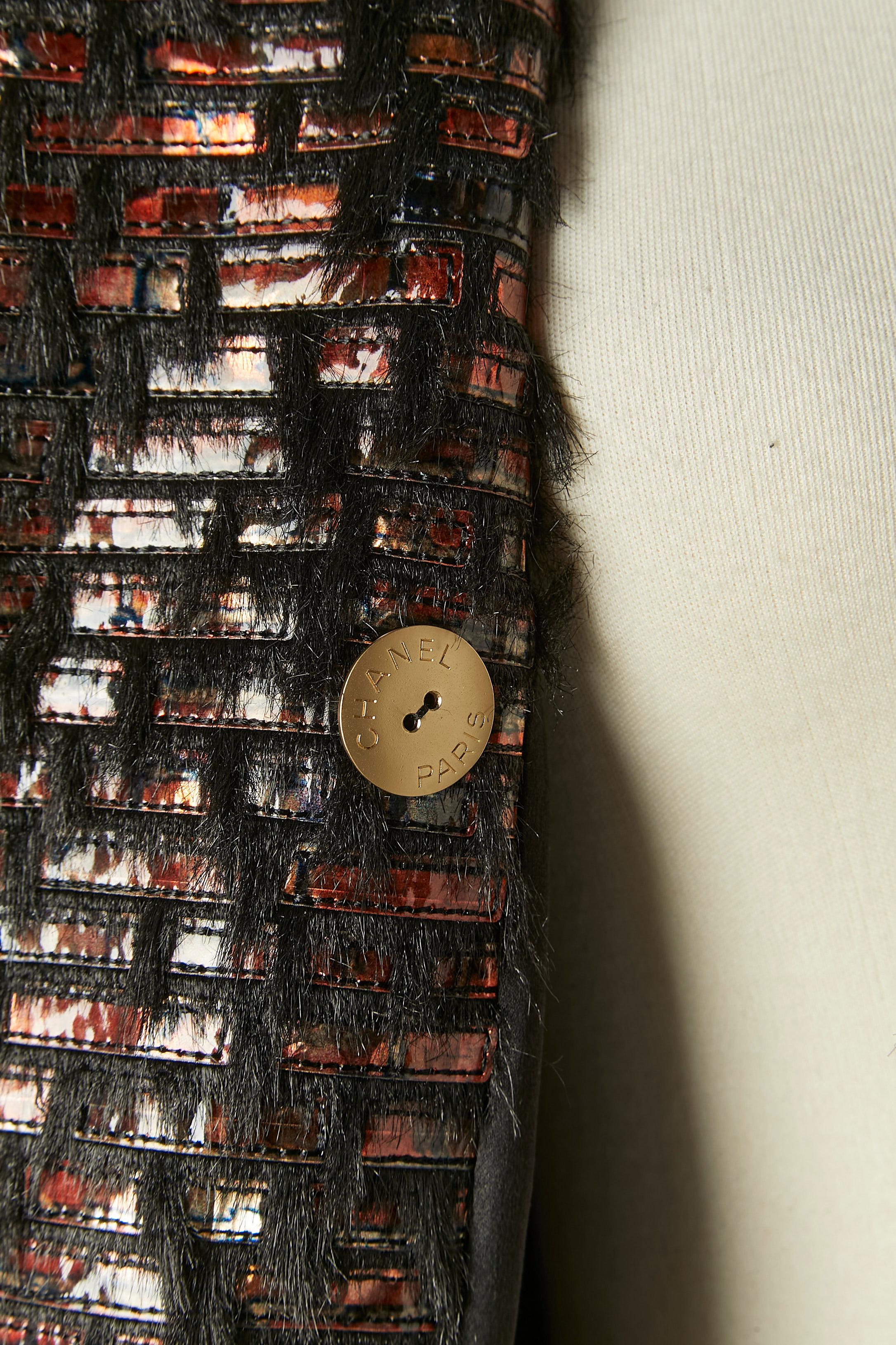 Giacca doppiopetto in tessuto Les Metiers d'Art Paris -Hambourg Chanel in vendita 3