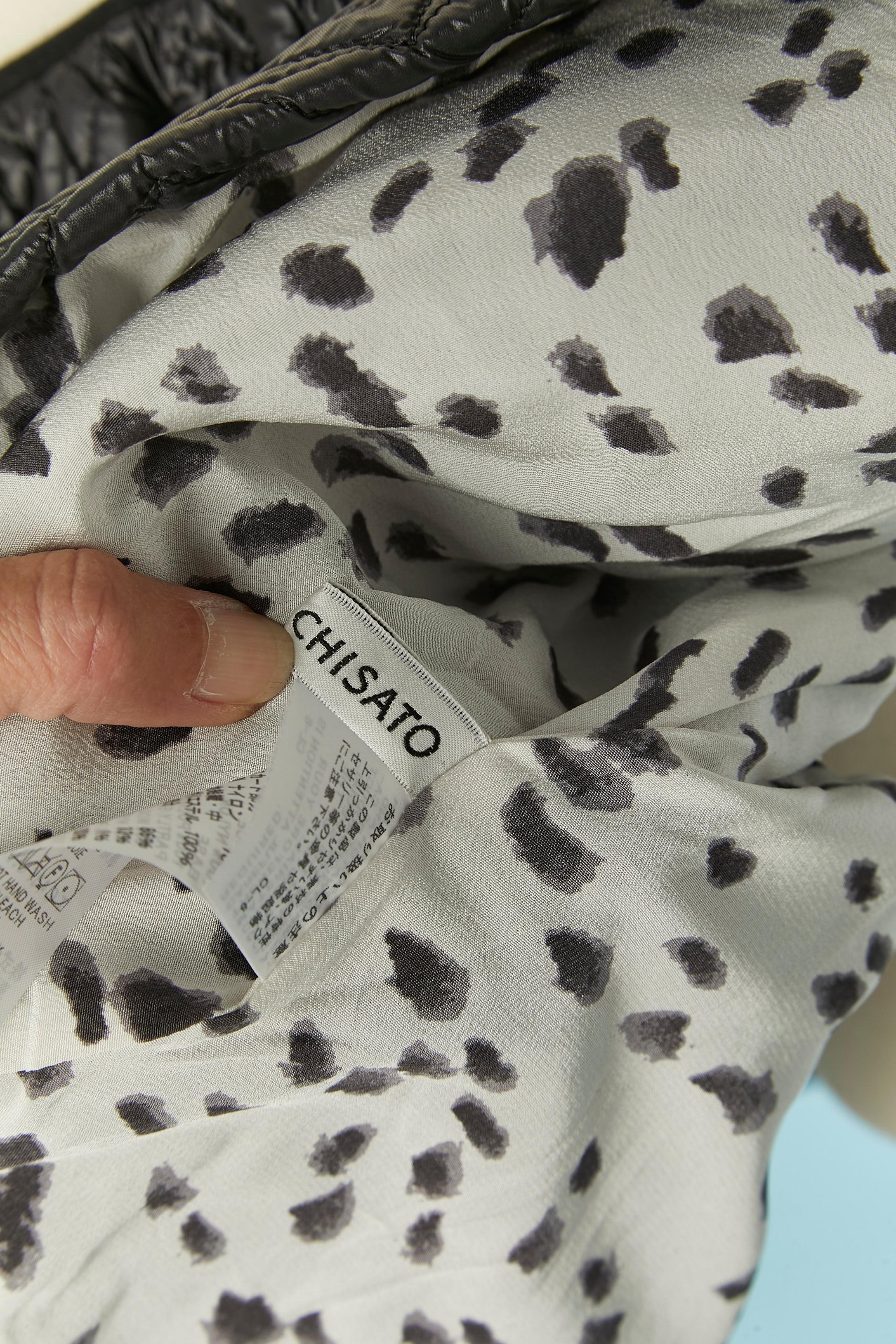 Schwarzer gepolsterter und abgesteppter Rock mit Jersey-Taille TSUMORI CHISATO im Angebot 2
