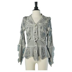 See-through wrinkled shirt YOSHIKI HISHINUMA