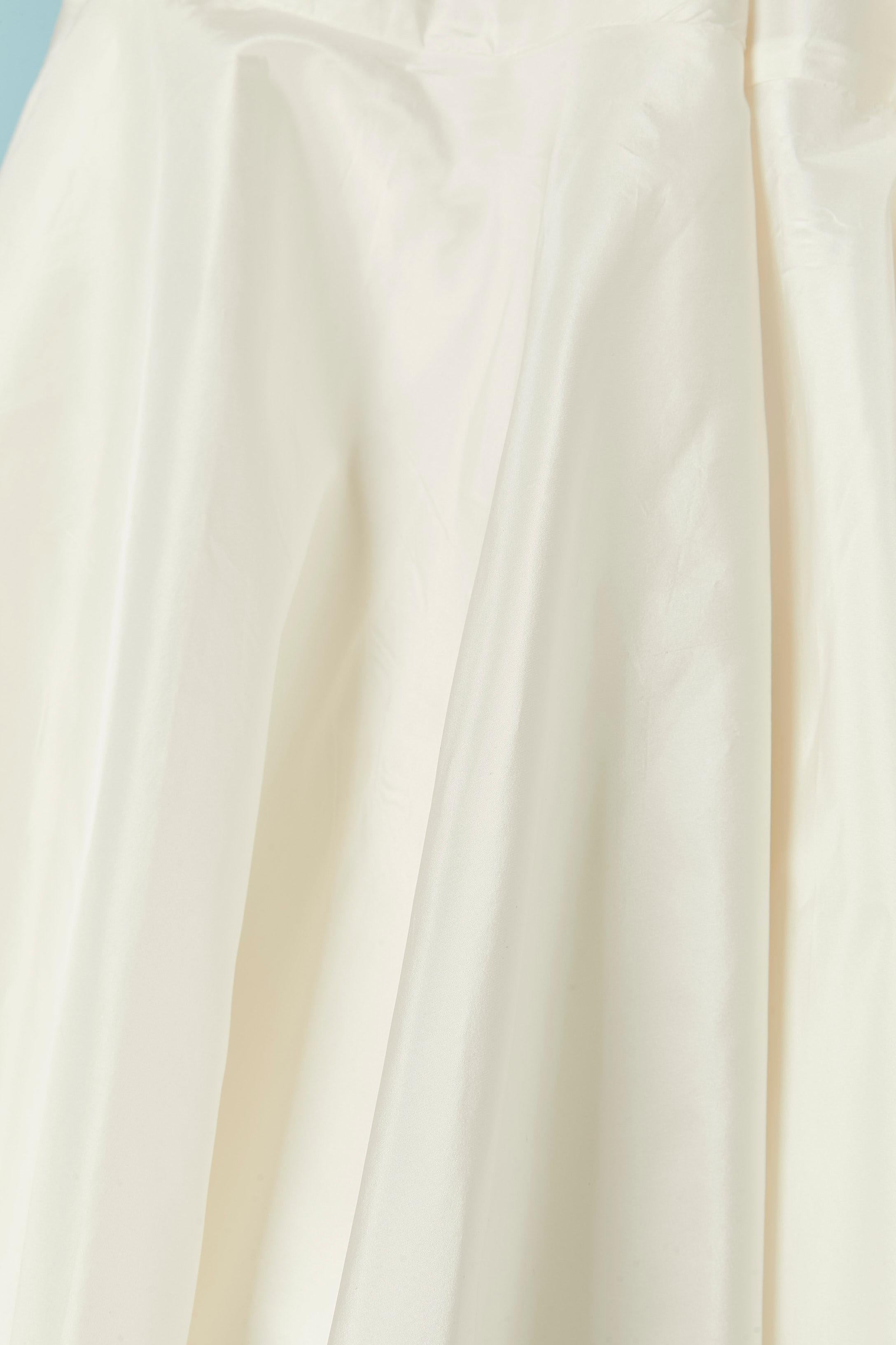 Weißes Seiden-Bustierkleid CHRISTIAN DIOR im Zustand „Neu“ im Angebot in Saint-Ouen-Sur-Seine, FR
