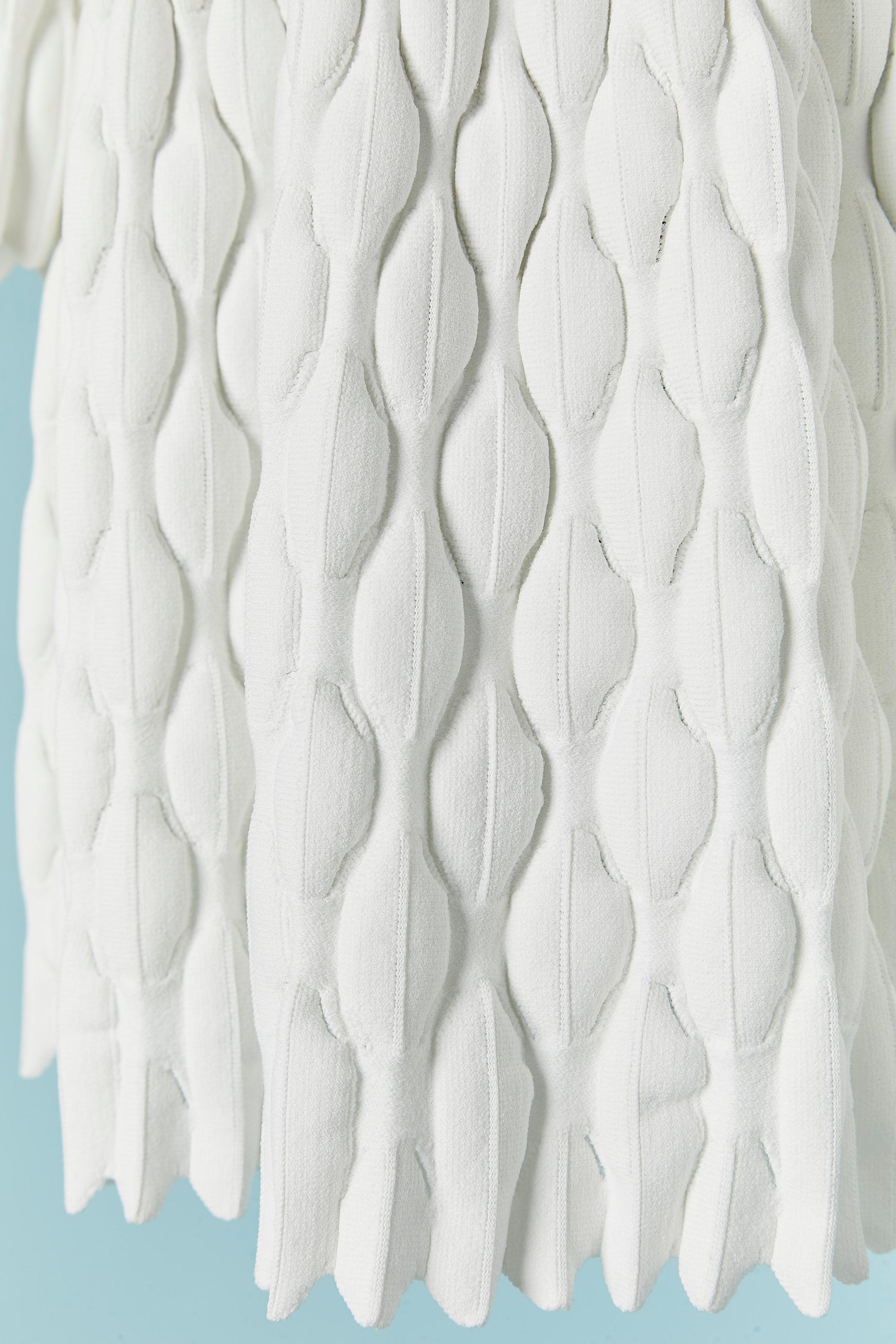 Robe en jacquard blanc ALAIA Pour femmes en vente