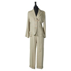 Linen trouser pant suit with single breasted jacket SONIA RYKIEL