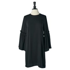 Black dress with ruffle sleeve MM6 Maison MARGIELA