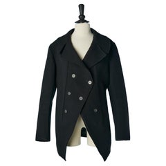Black wool double-breasted peacoat McQ Alexander McQueen