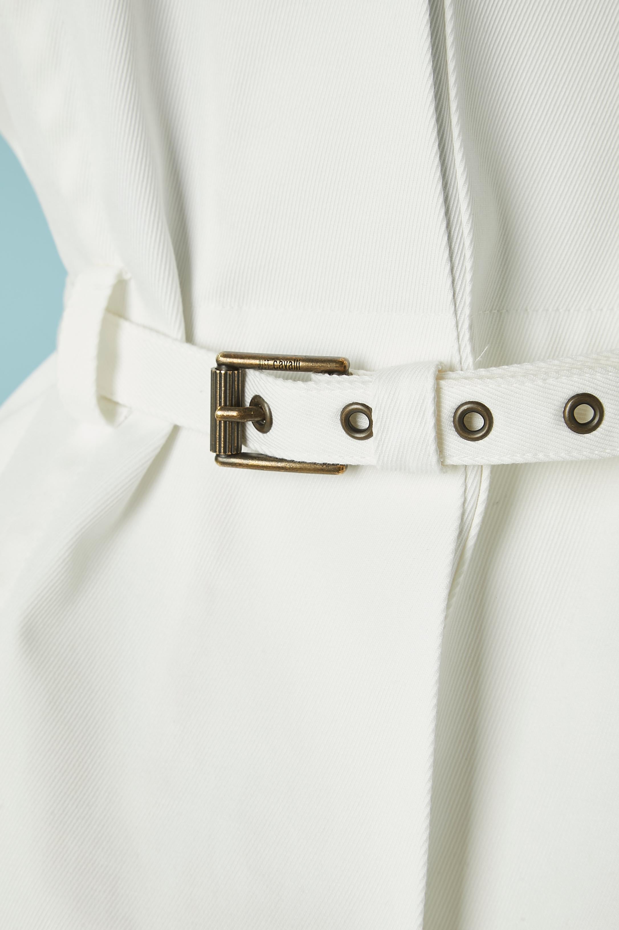 Traje pantalón blanco de algodón JUST CAVALLI Nuevo en venta 1