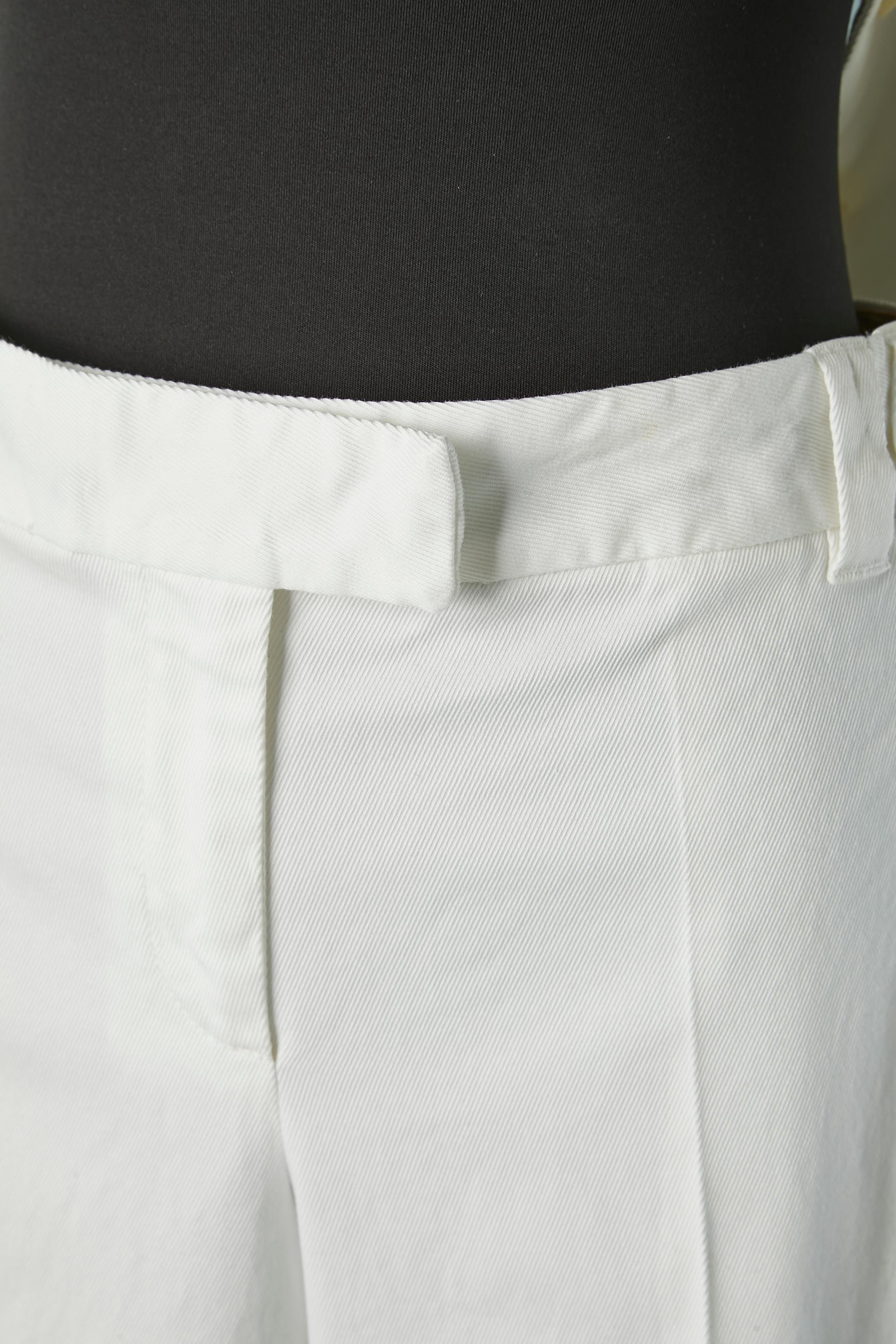 Traje pantalón blanco de algodón JUST CAVALLI Nuevo en venta 5