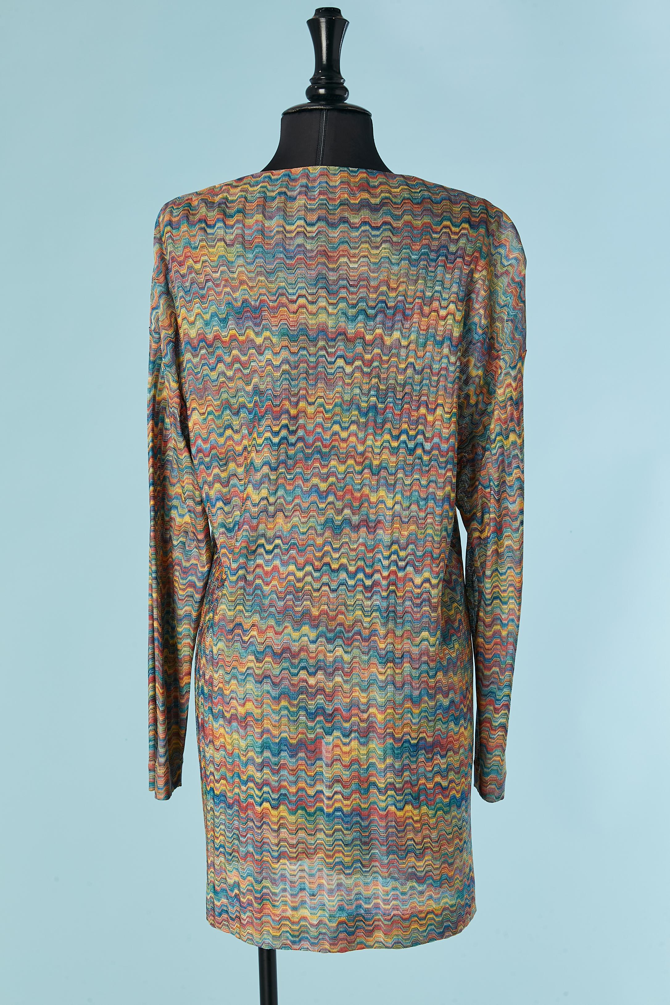 Cardigan lungo in rayon multicolore Missoni In condizioni ottime in vendita a Saint-Ouen-Sur-Seine, FR
