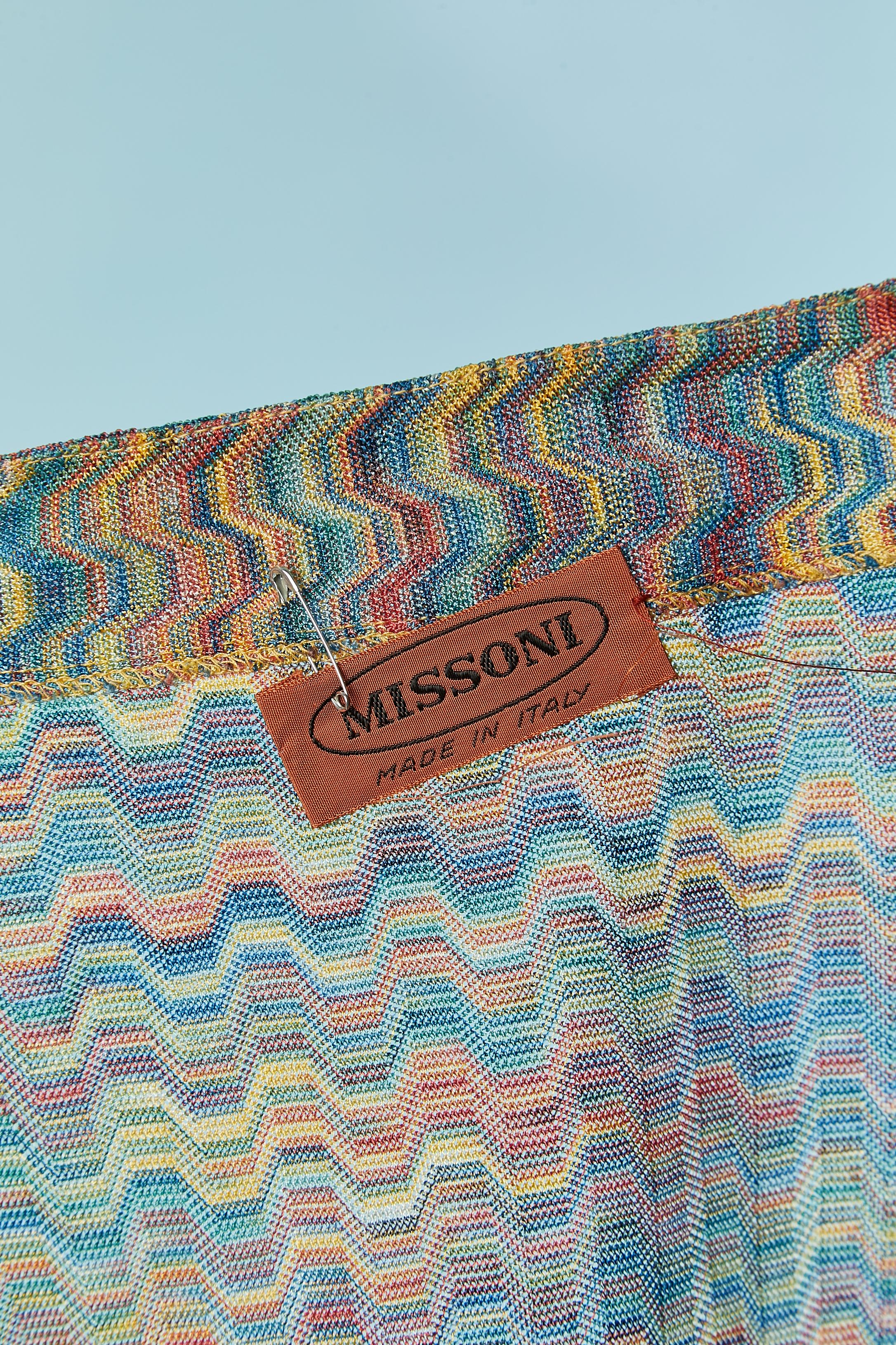 Donna Cardigan lungo in rayon multicolore Missoni in vendita
