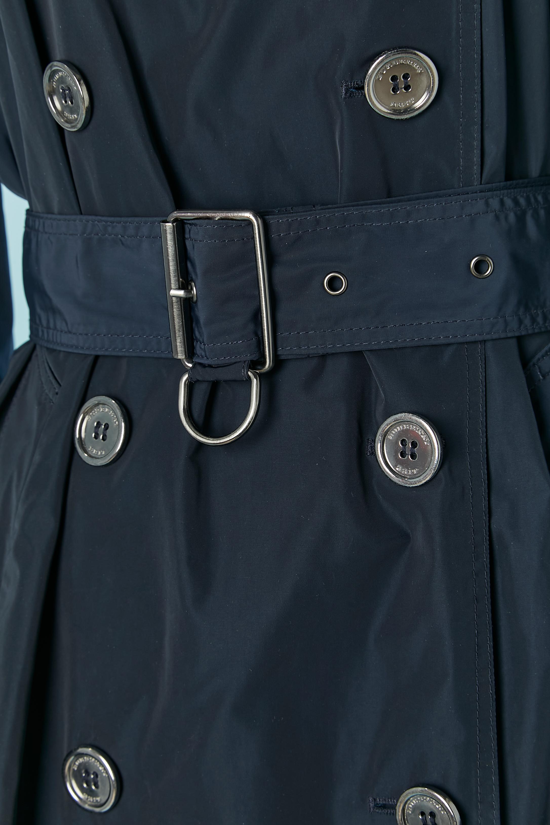 Trench blu navy Burberry Brit in vendita 1