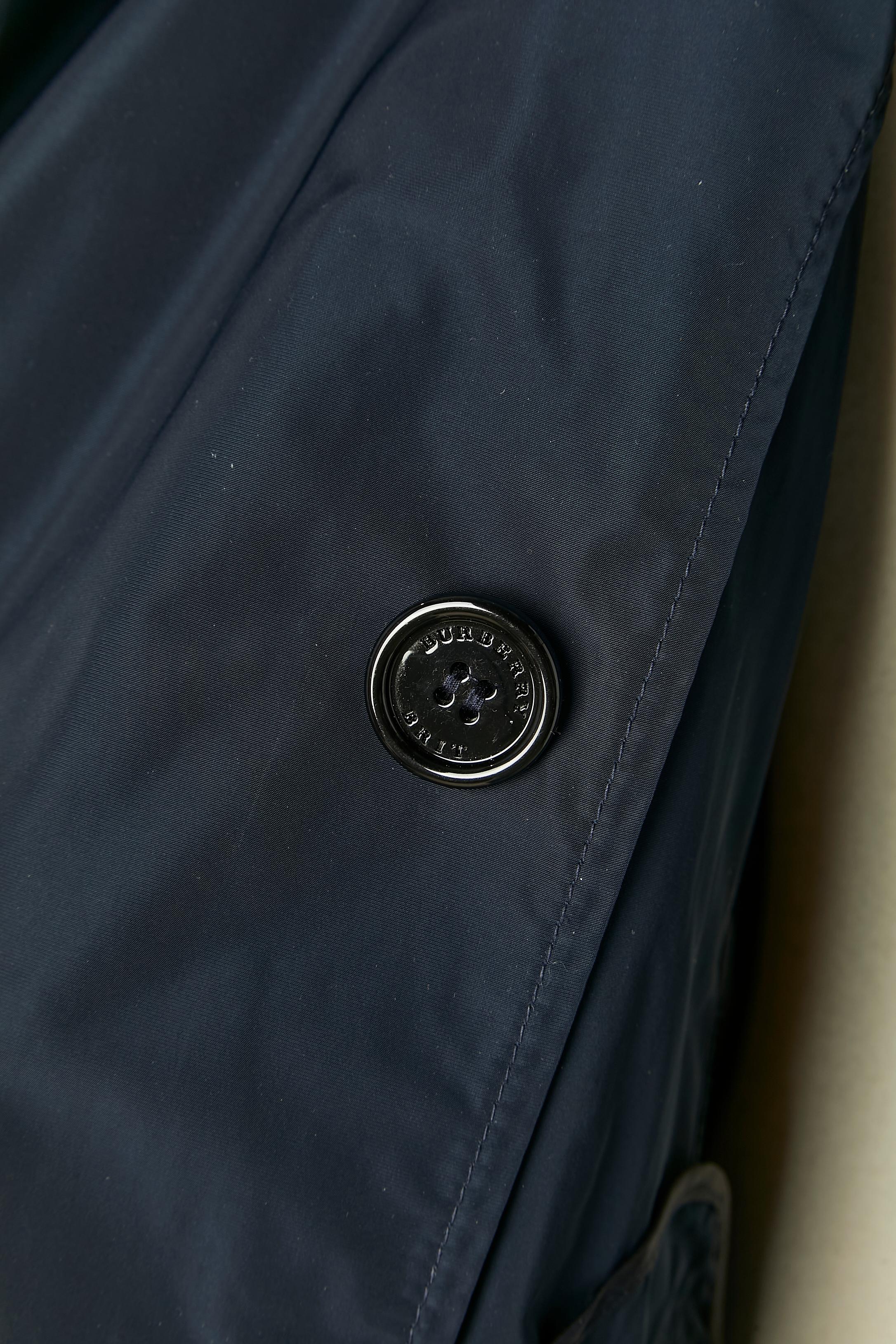 Trench blu navy Burberry Brit in vendita 4