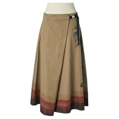 Wickelrock aus Baumwolle mit Bambusdruck CHRISTIAN DIOR