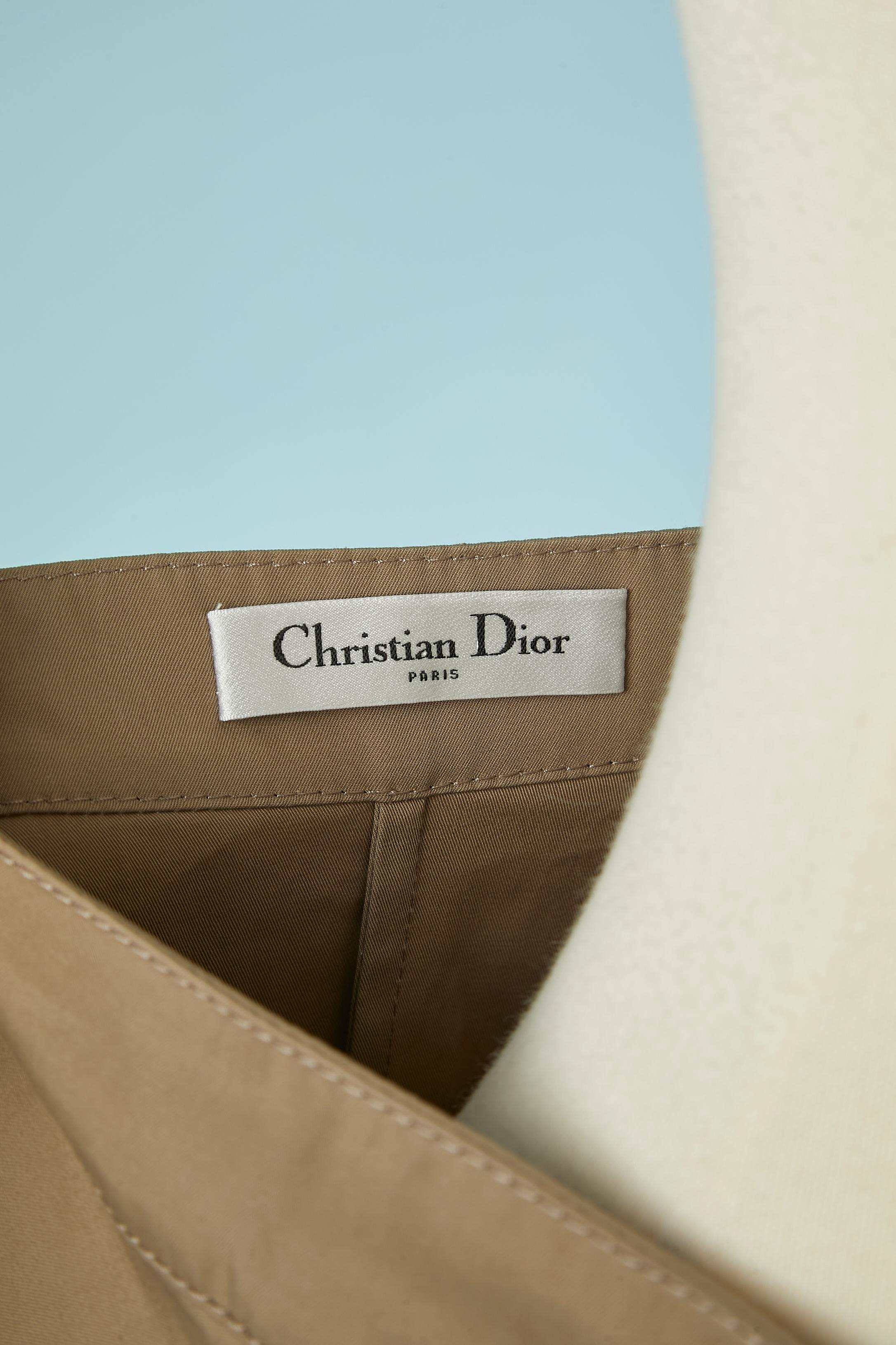 Gonna a portafoglio in cotone con stampa bambù CHRISTIAN DIOR in vendita 1