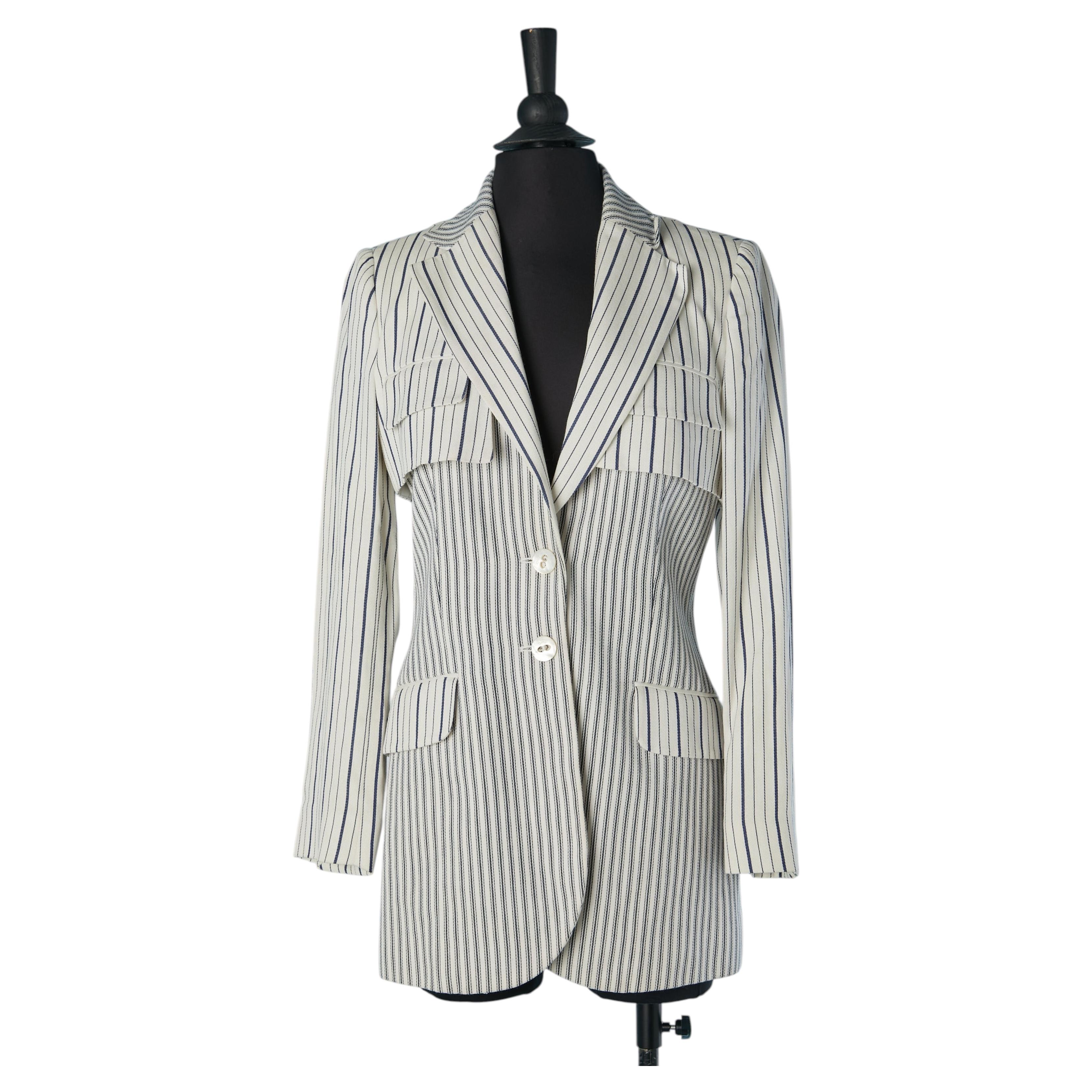 Trompe l'oeil striped jacket CHRISTIAN DIOR Boutique by J Galliano SS2008