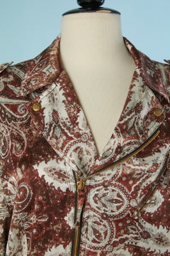 Printed satin jacket and printed Corduroy skirt GAULTIER JEANS