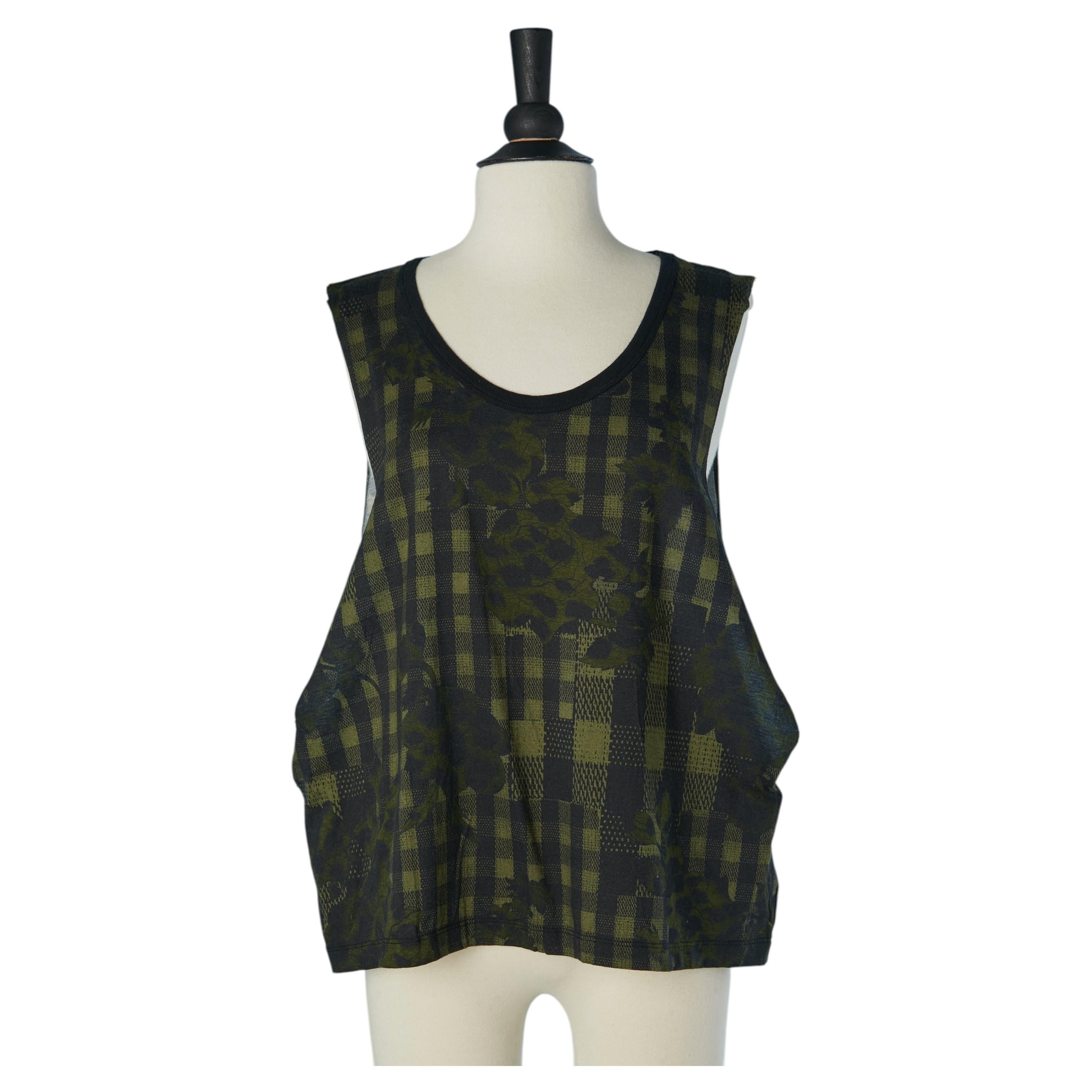 Bedrucktes, ärmelloses T-Shirt von JOHN GALLIANO