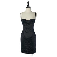 Black lingerie bustier dress JEAN-PAUL GAULTIER for La Redoute