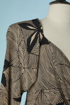 Camicia avvolgente in seta stampata EMANUEL UNGARO PARALLELE