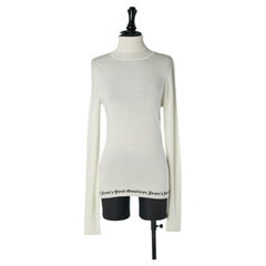 Off-white turtle neck sweater GAULTIER JEANS