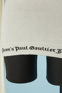 Off-white turtle neck sweater GAULTIER JEANS