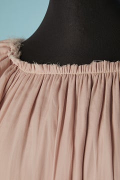 Vestido rosa empolvado de LANVIN, diseñado por ALBER ELBAZ, temporada primavera-verano 2008