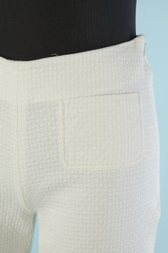 White cotton Piqué short pant CHRISTIAN DIOR